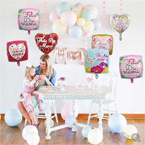 Happy Mother’s Day Balloons Party Decorations Supplies - 18PCS Mother's day Best Mom Ever Mom Day Foil Balloons for Happy Mothers Day Birthday Party Decorations Supplies