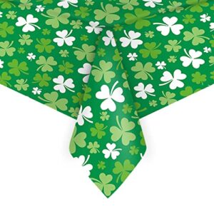 2PCS St Patrick's Day Tablecloth Shamrock Table Covers Decorations - Lucky Green Shamrock Table Cloth | St Patrick Day Table Decorations