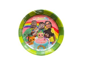coco & melon black african baby party theme, melon plates 8pcs cody and family theme party