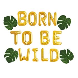 jevenis born to be wild balloons born to be wild birthday party decoration born to be wild banner jungle baby shower safari baby shower decorations