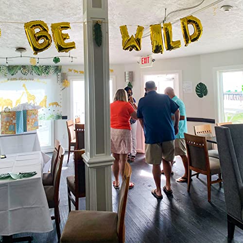 JeVenis Born To Be Wild Balloons Born To Be Wild Birthday Party Decoration Born to be Wild Banner Jungle Baby Shower Safari Baby Shower Decorations