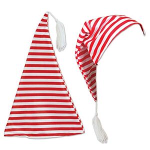 Beistle unisex adult Headwear Stocking Sleeping Nightcaps Winter Theme Party Supplies, Red/White, One Size-Large US