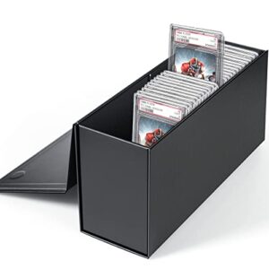 psa graded card storage box, psa graded card storage holder container toploader box – 1 pack