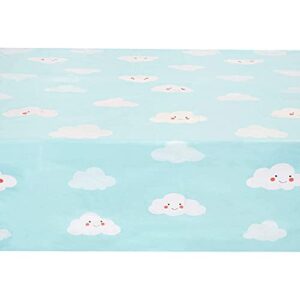 BLUE PANDA Cloud Party Table Covers for Kids Birthday (54 x 108 in, 3 Pack)