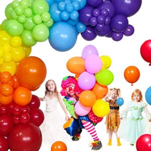 Rainbow Balloons Arch Garland Kit 5 12 18 Inch Assorted Color Latex Party Balloons for Birthday Wedding Colorful Festival Decoration Pack of 111(Multi).