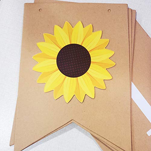 Sunflower Happy Birthday Banner Sunflower Theme Party Decorations for Baby Shower Kids Birthday Party