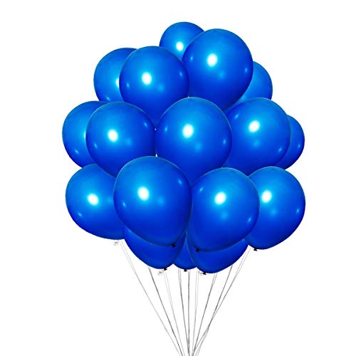 (100 Pack)12 Inch Royal Blue Balloons for Party Decoration. Loritada