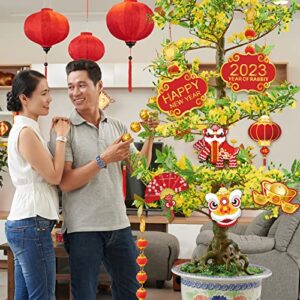 Year of Rabbits Garland 2023 Chinese New Year Flag Banner Happy New Year Decoration China Party Spring Chinese New Year Banners Garland (rabbits)