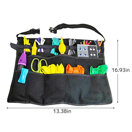 MOCOHANA Multifunctional Balloon Organizer Bag Portable Balloon Tool for Clown/Balloon Entertainer/Balloon Twister(Waist Bag)