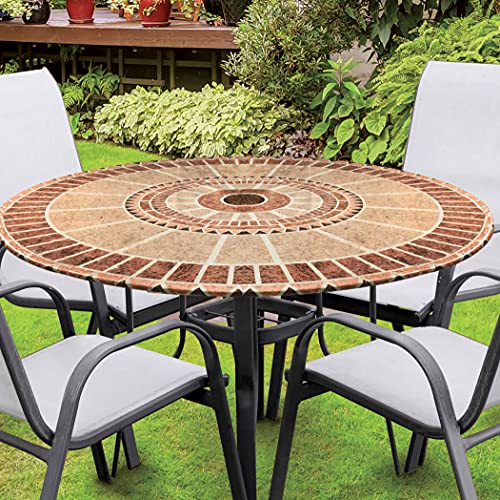 Jobar Decorative Stretch Table Cover (Mosaic), one Size