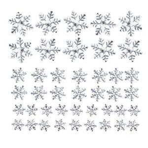 750pcs Snowflakes Confetti for Winter Wonderland Frozen Party Decorations, Silver