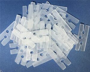 iflymars 101 pieces of clear plastic h shape balloon clips tie for sealing,wedding party christmas birthday decoration