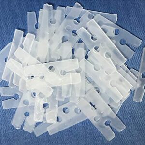 iFlyMars 101 Pieces of Clear Plastic H Shape Balloon Clips Tie for Sealing,Wedding Party Christmas Birthday Decoration