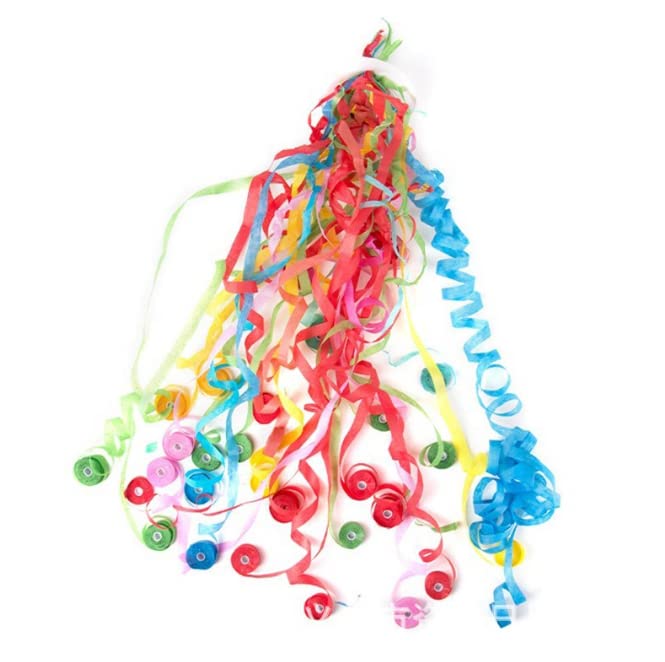 10Pcs Colorful Hand Throw Streamers Party Streamers Poppers No Mess Confetti Crackers Poppers for Birthday Wedding Party New Years Shows Celebrations Festival