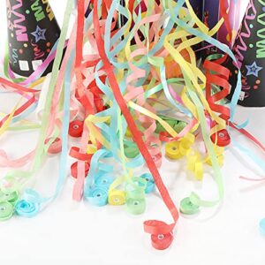 10Pcs Colorful Hand Throw Streamers Party Streamers Poppers No Mess Confetti Crackers Poppers for Birthday Wedding Party New Years Shows Celebrations Festival