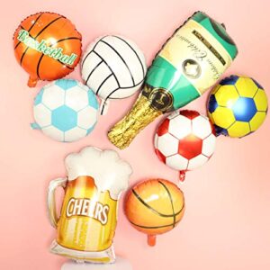 Beer Cup Balloons Set of 4, Beer Cup Helium Mylar Balloons Decor Fit for Summer Party, Beer Festival, Birthday Party and More, 27.5 x 22inch (Gold)