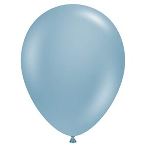 tuf-tex 5″ blue slate latex balloons, 5″