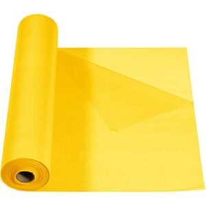 creative converting touch of color 250′ folded plastic banquet roll, school bus yellow , 40″ x 250′ –