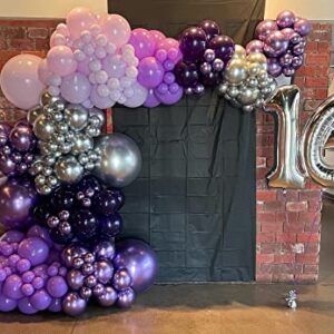 5 pcs Silver Chrome Balloons 36 inch Thick Latex Metallic Balloon for Birthday Party Decorations Bridal Shower Engagement Wedding Anniversary Christmas Party (Silver)