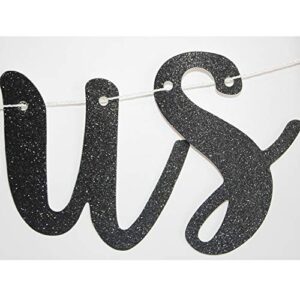 You're Dead to Us Now Banner, Black Glitter Paper Sign for Going Away/Goodbye/Bye Felicia/Farewell/Retirement Party Supplies Decorations