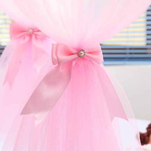 Suppromo Pink Polka Dot Balloons Set Tutu Tulle Balloons With Column Base Kit for Baby Shower Girl Wedding Birthday Party Table Decorations(12 inch Pink Tulle Balloon, 6 Pack)