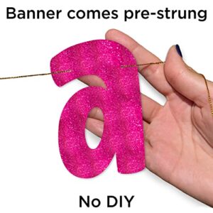 Pajama Party Pink Glitter Banner – Slumber Party – Pajama Party – Girls Night In Decorations, Supplies, Favors and Gifts