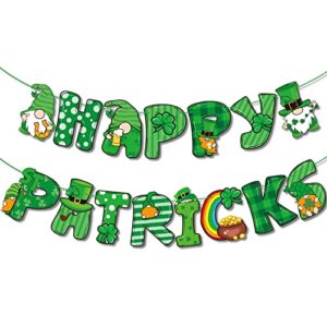 st. patrick’s day decorations party-ornaments – irish holiday alphabet banner, saint patricks day for the home decorations