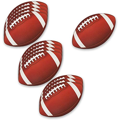 Blue Panda Football Decorations for Party | Football Cutout for Game Day (12 Pack)