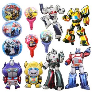 12 pcs transformers birthday party balloon，54*73 centimeter transformers aluminum foil balloon，used for baby shower, gender reveal party decoration.