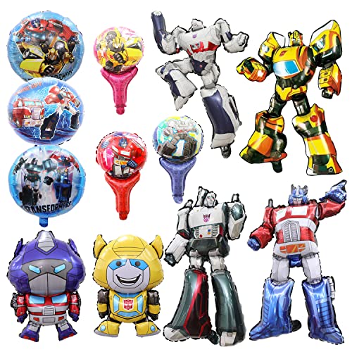 12 pcs Transformers Birthday party balloon，54*73 centimeter Transformers aluminum foil balloon，Used for baby shower, gender reveal party decoration.