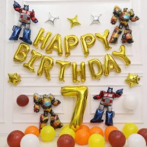 12 pcs Transformers Birthday party balloon，54*73 centimeter Transformers aluminum foil balloon，Used for baby shower, gender reveal party decoration.