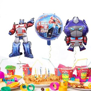 12 pcs Transformers Birthday party balloon，54*73 centimeter Transformers aluminum foil balloon，Used for baby shower, gender reveal party decoration.