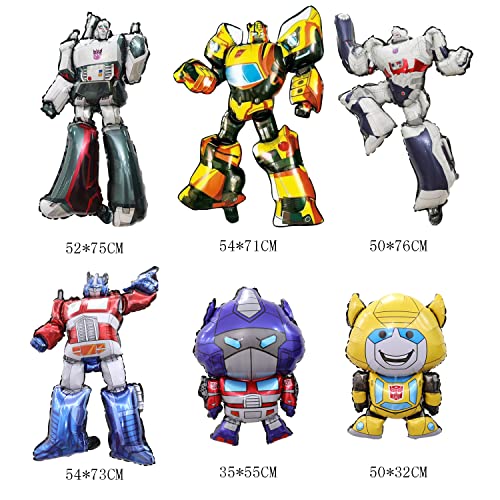 12 pcs Transformers Birthday party balloon，54*73 centimeter Transformers aluminum foil balloon，Used for baby shower, gender reveal party decoration.