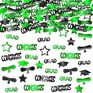 green graduation confetti 2023 – pack of 1000 | grad confetti 2023, graduation decorations 2023 | graduation centerpieces for tables 2023 | green graduation party decorations 2023 confetti graduation