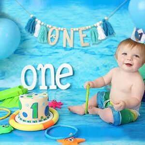 Surf Birthday The Big One High Chair Banner - Garland Boho 1st/First Birthday Decoration - Tassel Surf Birthday Party, Big One Birthday, Wave Banner(WAVE ONE BANNER)