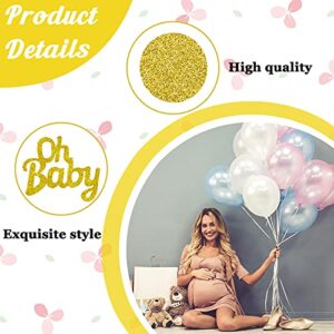 160 Pieces Baby Shower Confetti Gold Confetti Glitter Gold Decorations Baby Shower Party table Decorations Crown Confetti Baby Circle Dots Confetti for Baby Shower Parties (Baby, Circle Dot Style)