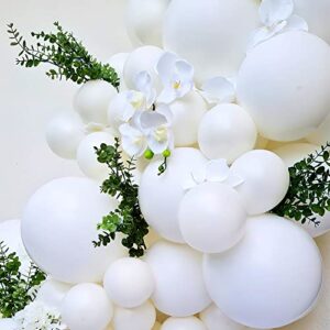 White Balloons Different Sizes, 106 Pieces White Balloon 18''+12''+10''+5'' Latex Balloon for Baby Shower, Wedding, Birthday Party Balloons