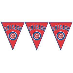 chicago cubs major league baseball pennant banner – 12 feet, 1 pc