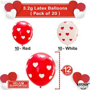 Huge, 40 Inch Teddy Bear Balloons Set - Pack of 22 | I Love You Balloons Decorations | Valentines Balloons for Valentines Day Decorations | Valentines Day Balloons, Romantic Decorations Special Night