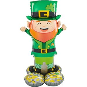 anagram lucky leprechaun airloonz mylar party foil balloon, 53″, multicolor