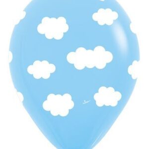 Clouds Latex Balloons - Bag of 10 Size 11 inches Air or Helium Fill