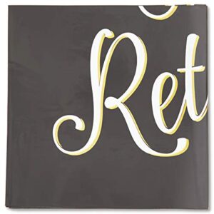 Happy Retirement Party Table Covers (54 x 108 in, 3 Pack)
