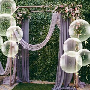 30 Pieces Bubble Transparent Balloons Bobo Balloons Crystal Bubble Clear Balloons for Birthday Party House Christmas Wedding Anniversary Indoor and Outdoor (10 Inches)