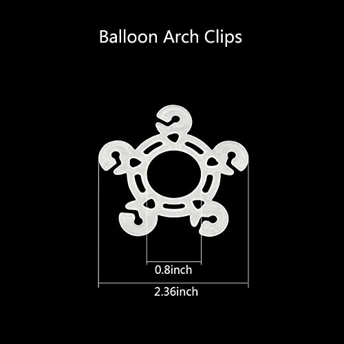 Aivwis 60 PCS Balloon Clips, Balloon Connectors Clip Holders for Decorating Balloon Arch, Balloon Column Stand and Balloon Flowers (Style A)