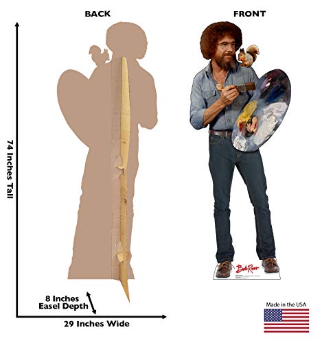 Advanced Graphics Bob Ross & Friend Life Size Cardboard Cutout Standup