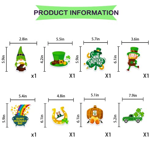 St.Patrick's Day Party Supplies,Irish Saint Patricks Day Party Decorations, Balloons,Hanging swirls Table Cover Tablecloth St Patty's Day Decor Shamrock Clover Accessories Gnome Leprechaun