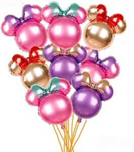 smarta 24mickey mouse new type minnie head aluminum foil balloons mylar balloons for birthday party decoration (24 minnie head)