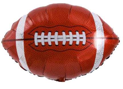 Hall & Perry Game Day Football Balloon Kit with Mylar Letters and Footballs and Latex White Green and Black Balloons