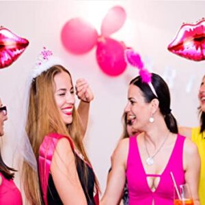 3Pcs Lips Foil Balloons,Bachelorette Bride to Be Engagement Party Decorations