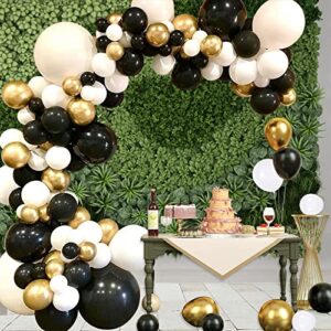 vivid tree black and white gold balloons arch garland kit,party birthday balloons decoration set for bridal,baby shower, wedding, birthday, graduation, anniversary party